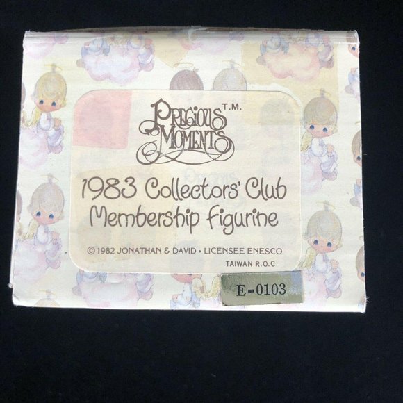 1983 Precious Moments Figurine Let Us Call The Club to Order Jonathan & David - Picture 10 of 11